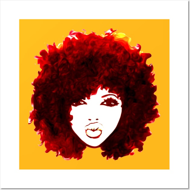 Autumn Afro Natural Hair Curly Hair Tshirt/Tees Wall Art by EllenDaisyShop